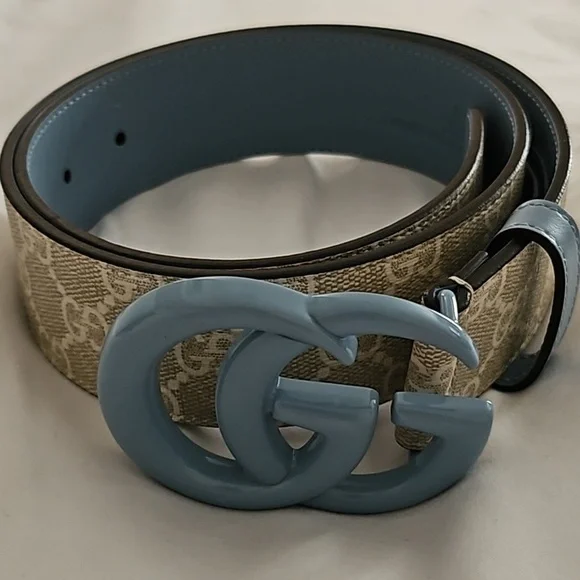 Gucci | Accessories | Rare Gucci Gg Marmont Wide Belt Light  display picture 1